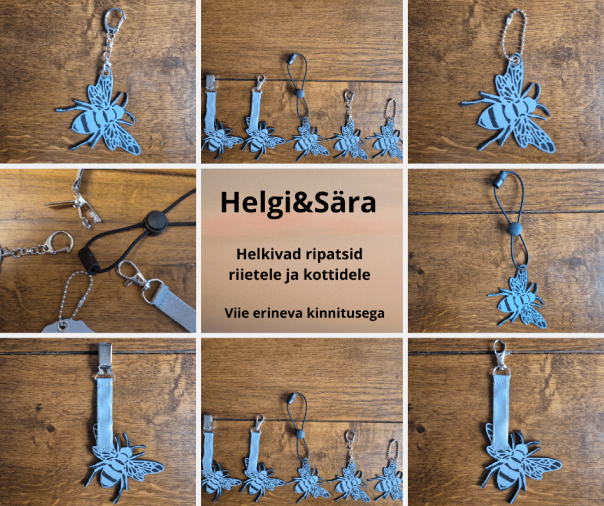 Mesimumm helkur käsitöö helkiv ripats Mesimumm helkur